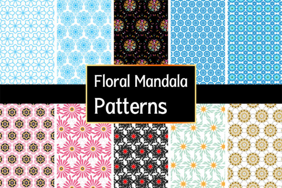 10 Seamless Floral Mandala Patterns: Bold, Versatile, and Ready for Real Design Work