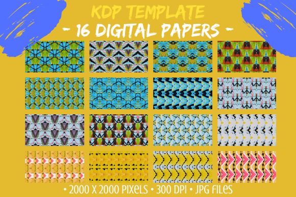 16 Digital Paper Background Patterns