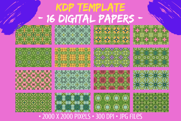 16 Digital Paper Floral Like Patterns: Beautiful, High-Resolution Designs for Creative Projects