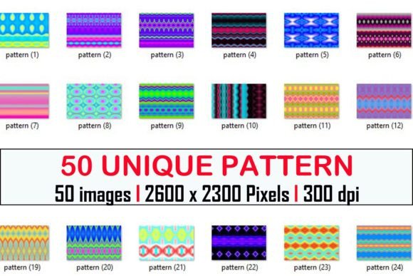 50 Unique Patterns for Creative Projects