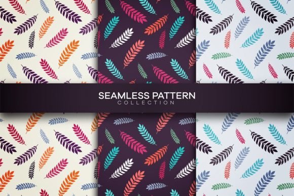 Colorful Leaf Patterns: Vibrant, Ready-to-Use Design Resources for Creative Projects