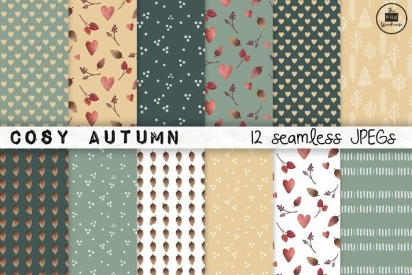 Cosy Autumn - Seamless Patterns Set