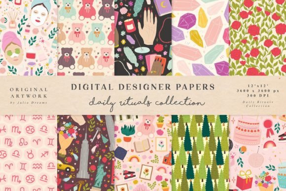 Daily Rituals Seamless Patterns Spa Home: Elevate Your Creative Projects with Thoughtful Design
