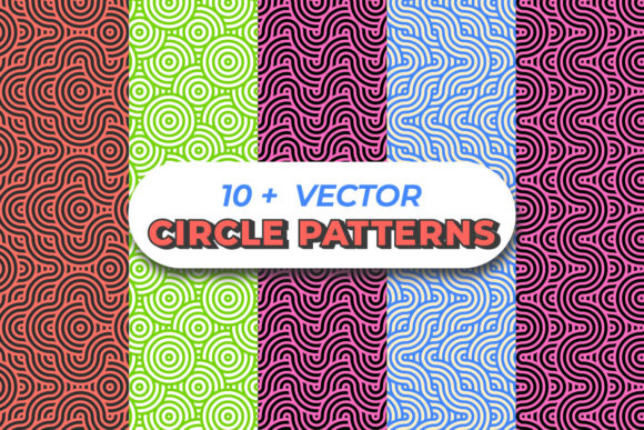 Digital Circle Patterns Bundle