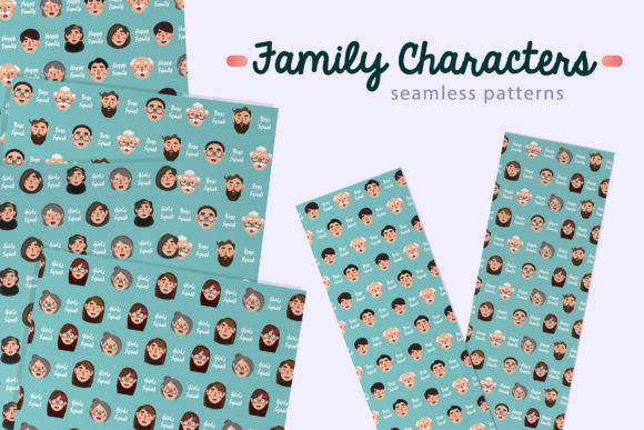 Family Characters Seamless Patterns R: A Practical Guide for Designers and Crafters