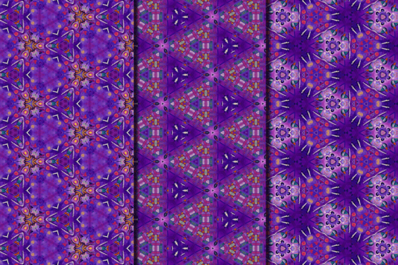 Festival Look Purple Color Patterns Pack