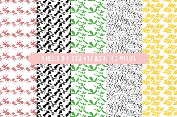 Floral and Clothing Seamless Patterns