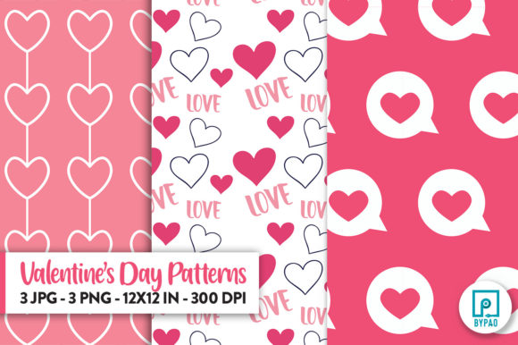 Valentine’s Day Patterns 6: Elegant, Versatile Digital Designs for Every Creative Need