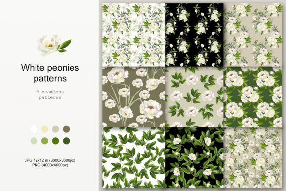 White Peonies Patterns: Elegant Floral Design Made Practical